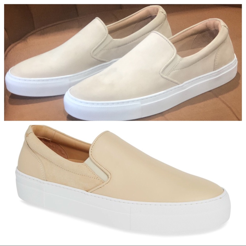GREATS Women’s Wooster Neutral Beige Slip On Sz 8